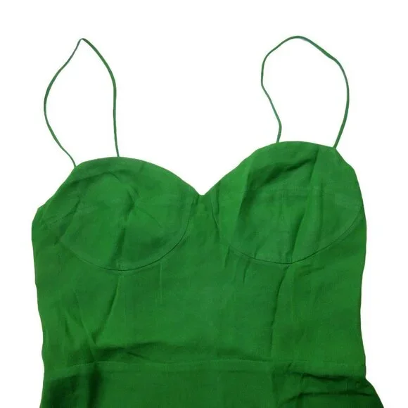 NWT Reformation Melita in Kelly Green Georgette Maxi Tank Dress 6 $348 NWT Reformation Melita in Kelly Green Georgette Maxi Tank Dress 6 $348